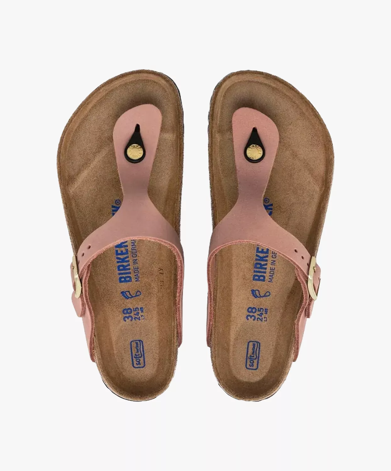 Birkenstock Gizeh Nubuck Leather Sandals - Old Rose SFB