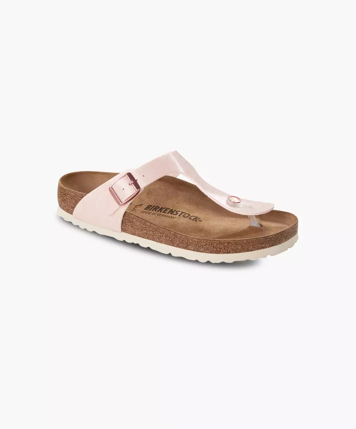 Birkenstock Gizeh sandals - Magical Metallic Light Rose color in Birko-Flor material