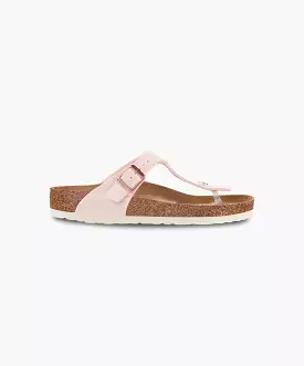 Birkenstock Gizeh sandals - Magical Metallic Light Rose color in Birko-Flor material