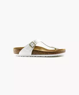 Birkenstock Gizeh White Patent Sandals