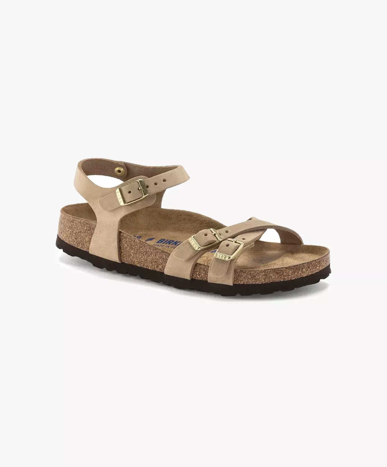 Birkenstock Kumba Sandals - Nubuck Leather - Soft Footbed - Sandcastle