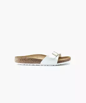 Birkenstock Madrid White Patent Sandals.