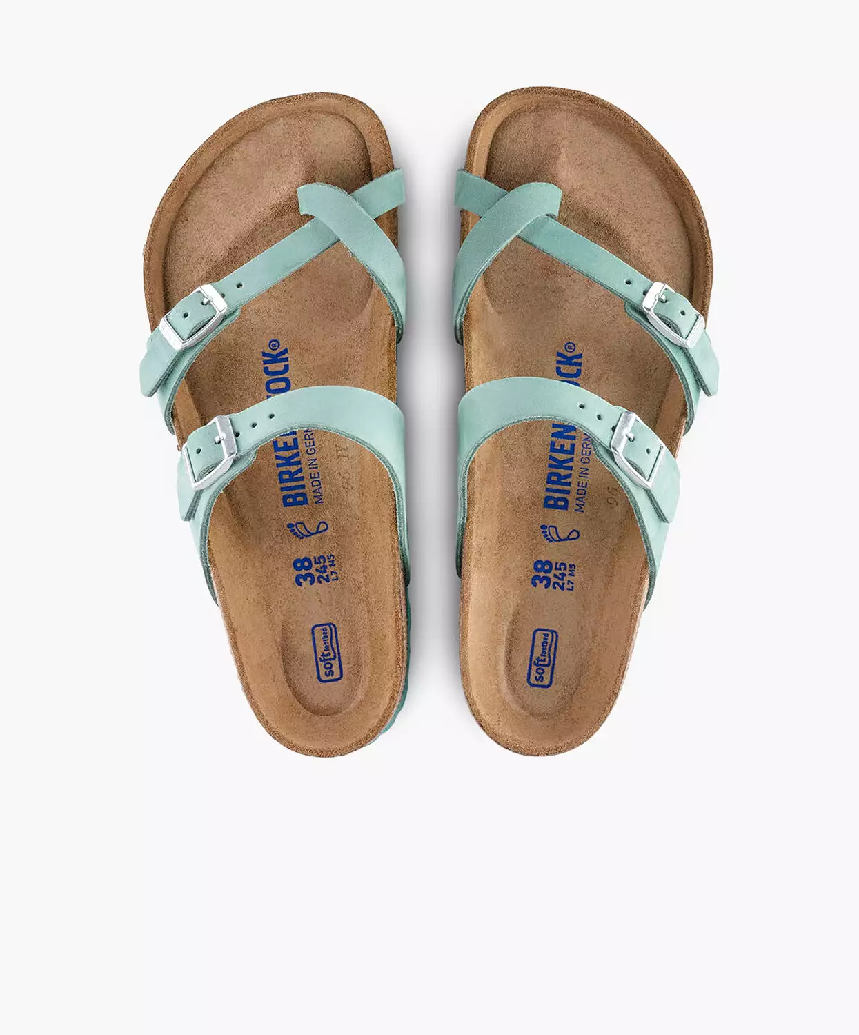 Birkenstock Mayari Beryl Nubuck Leather Soft Footbed Sandals