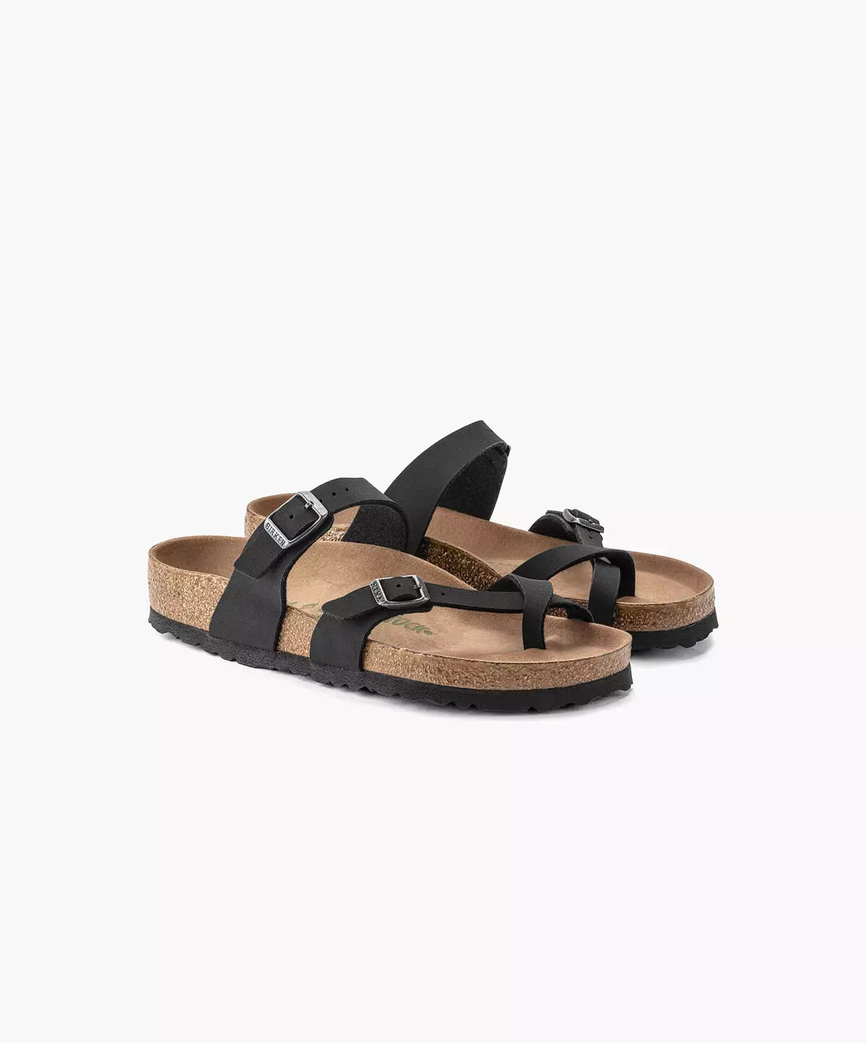 Birkenstock Mayari Birkibuc Earthy Black Vegan Sandals