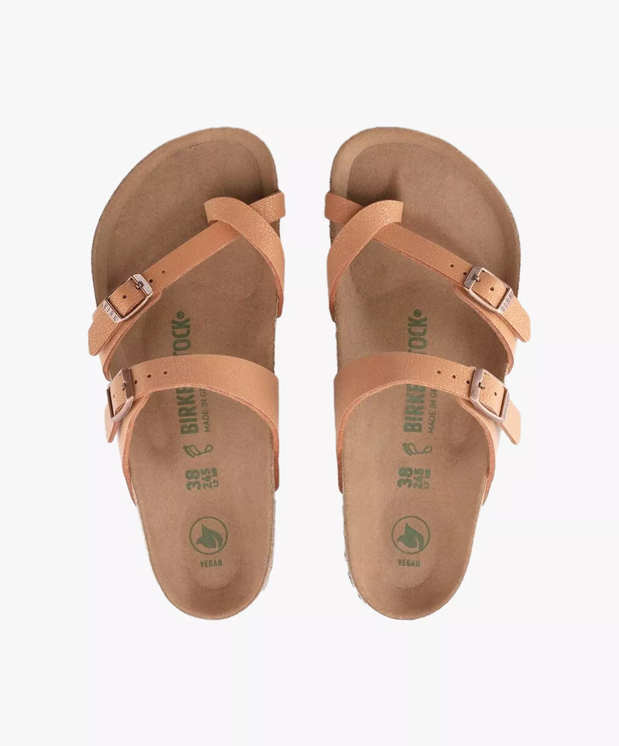 Birkenstock Mayari BirkiBuc Sandals - Earthy Pecan Vegan