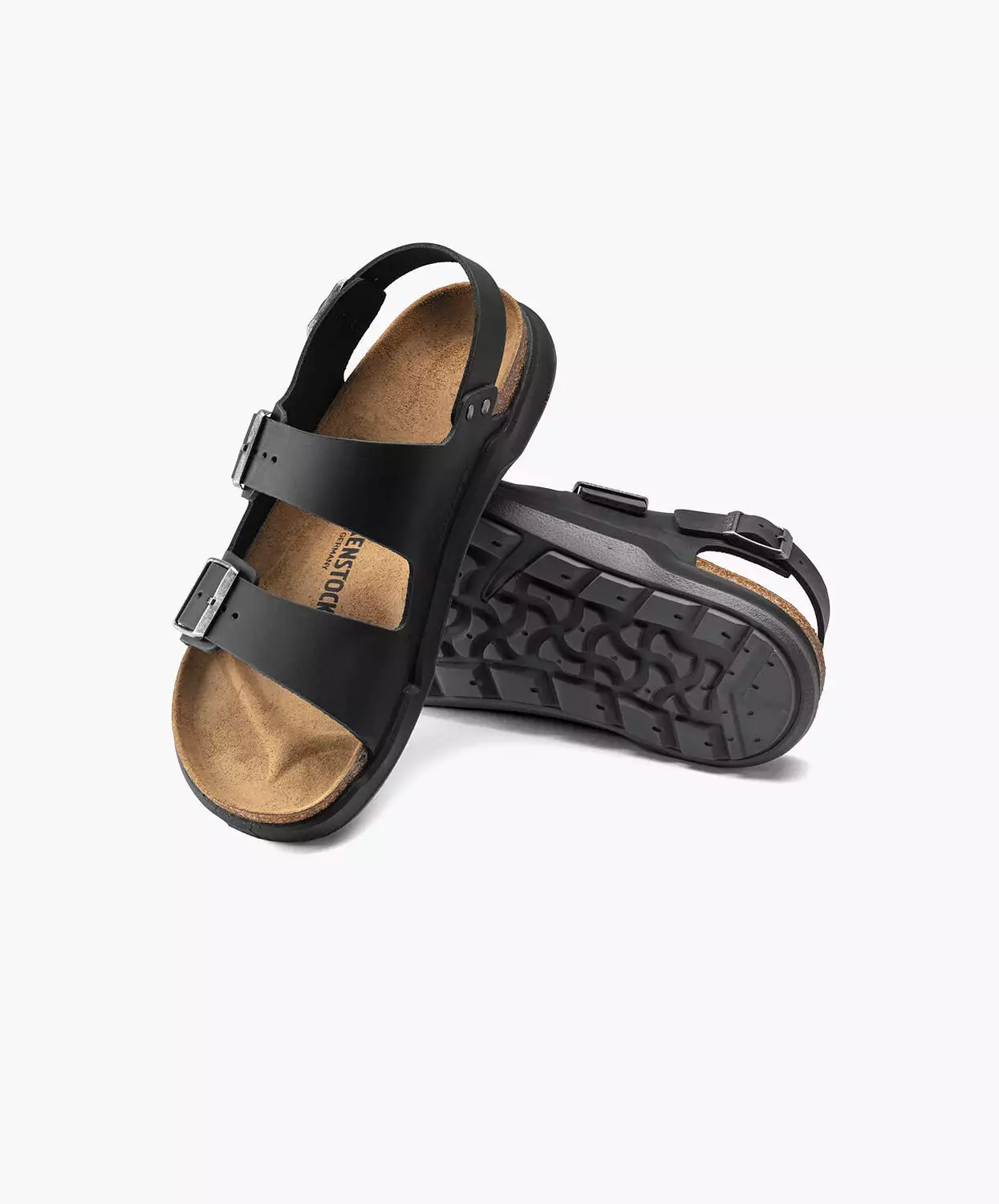 Birkenstock Milano Leather Black Sandals