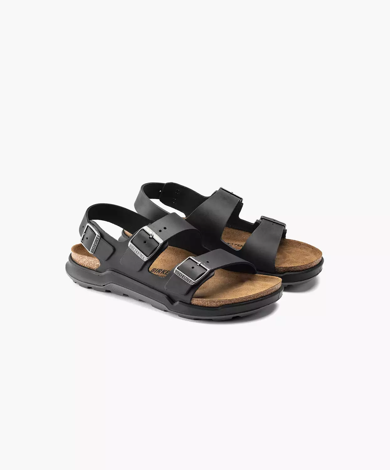 Birkenstock Milano Leather Black Sandals