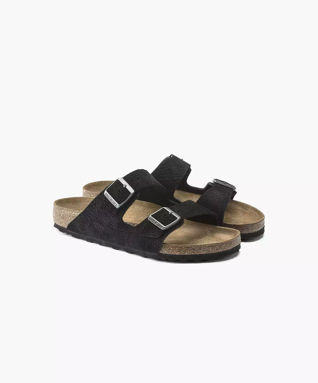 Birkenstock Nubuck Leather Black Sandals