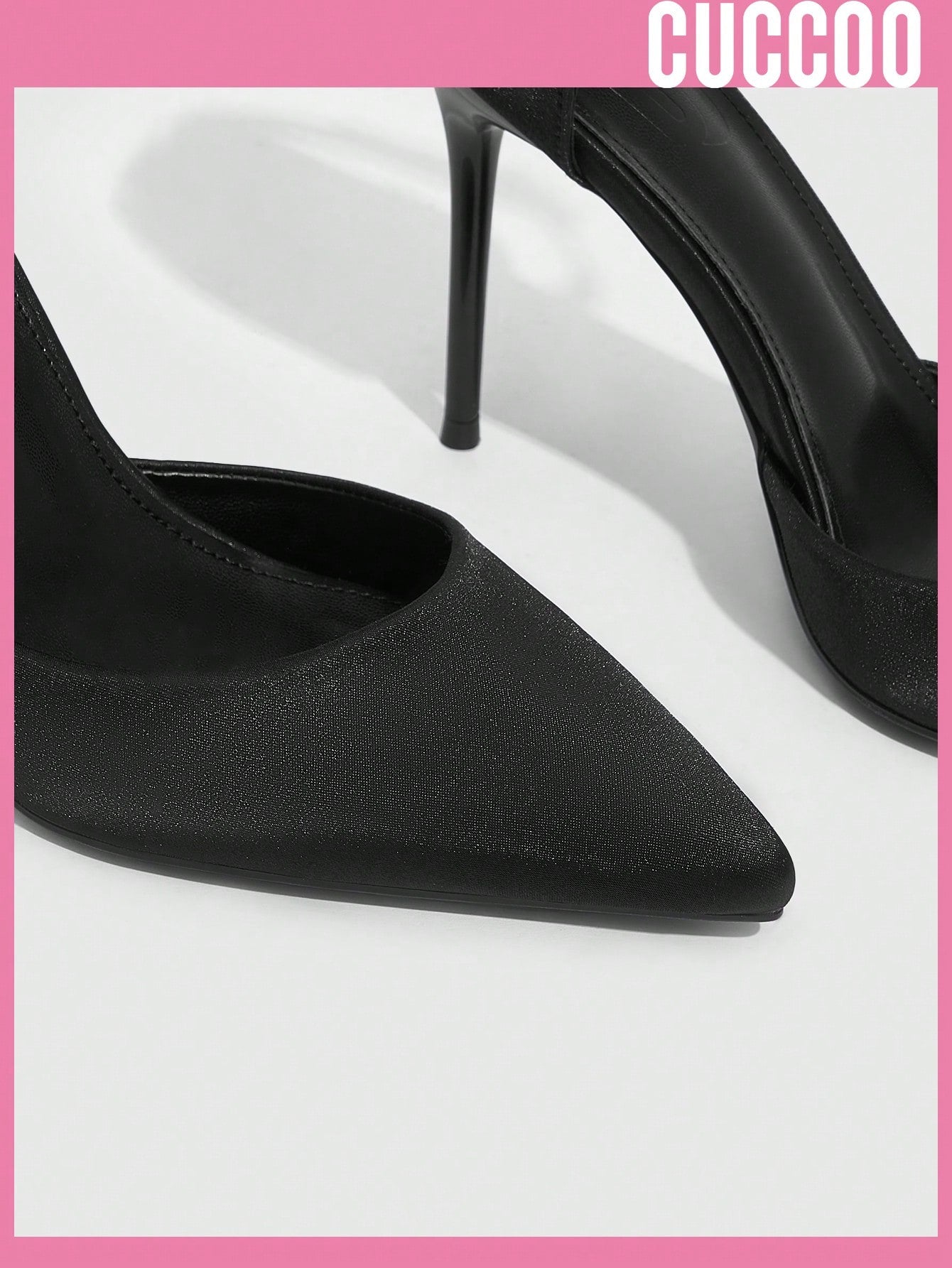 Black Fashionable Classic Ankle Strap High Heels for Spring and Summer