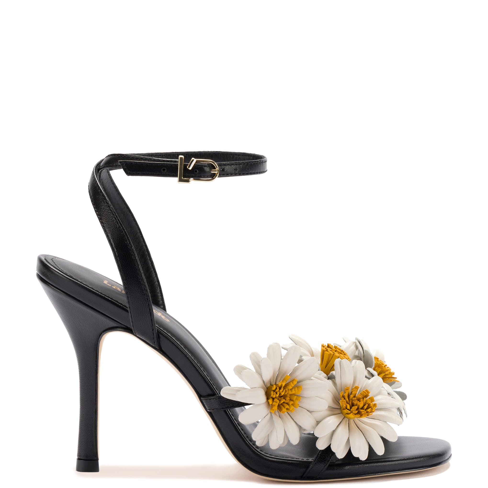 Black Leather Fiore Sandal