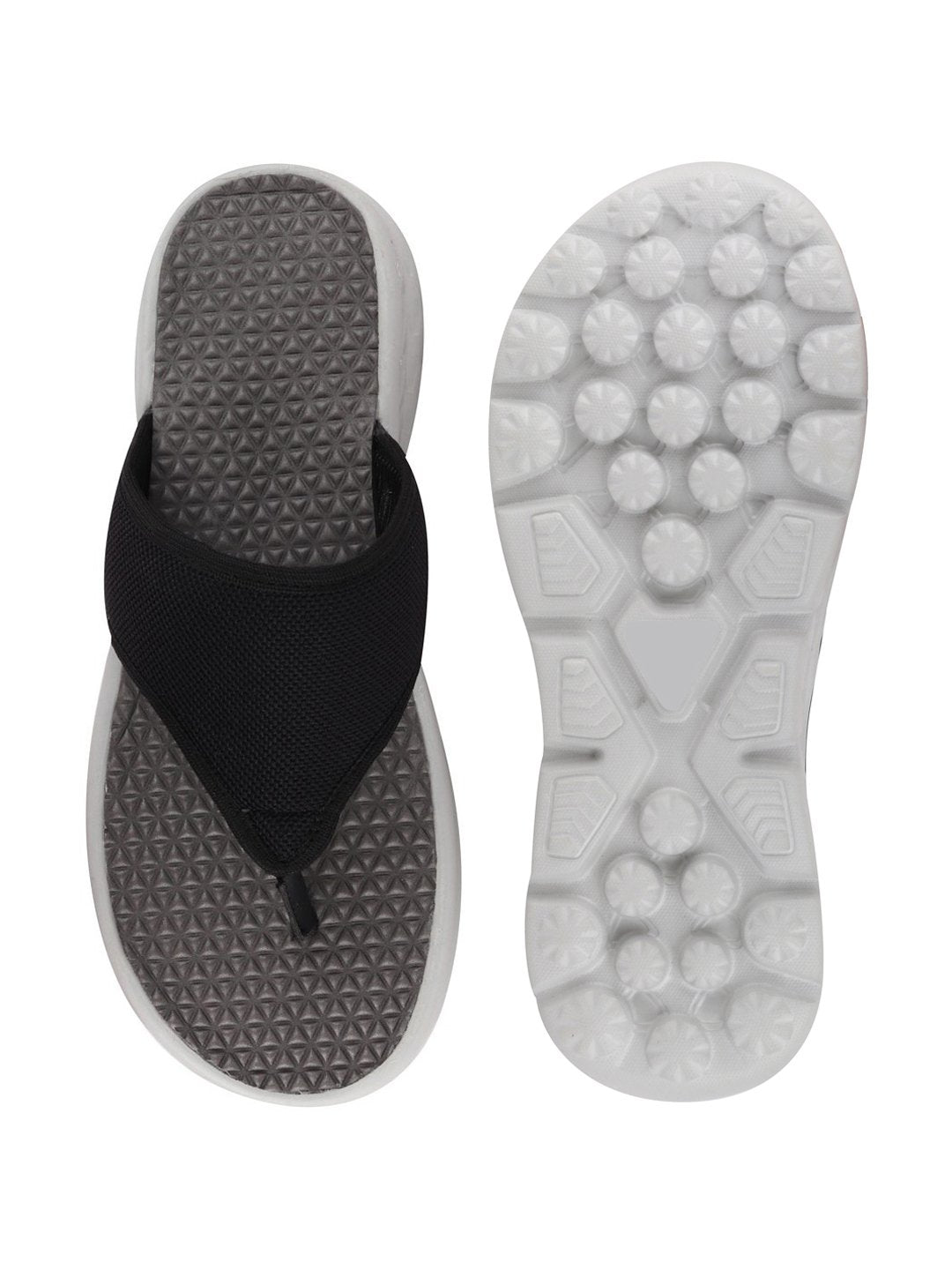 Black Men's Casual Slip-On Flip-Flops