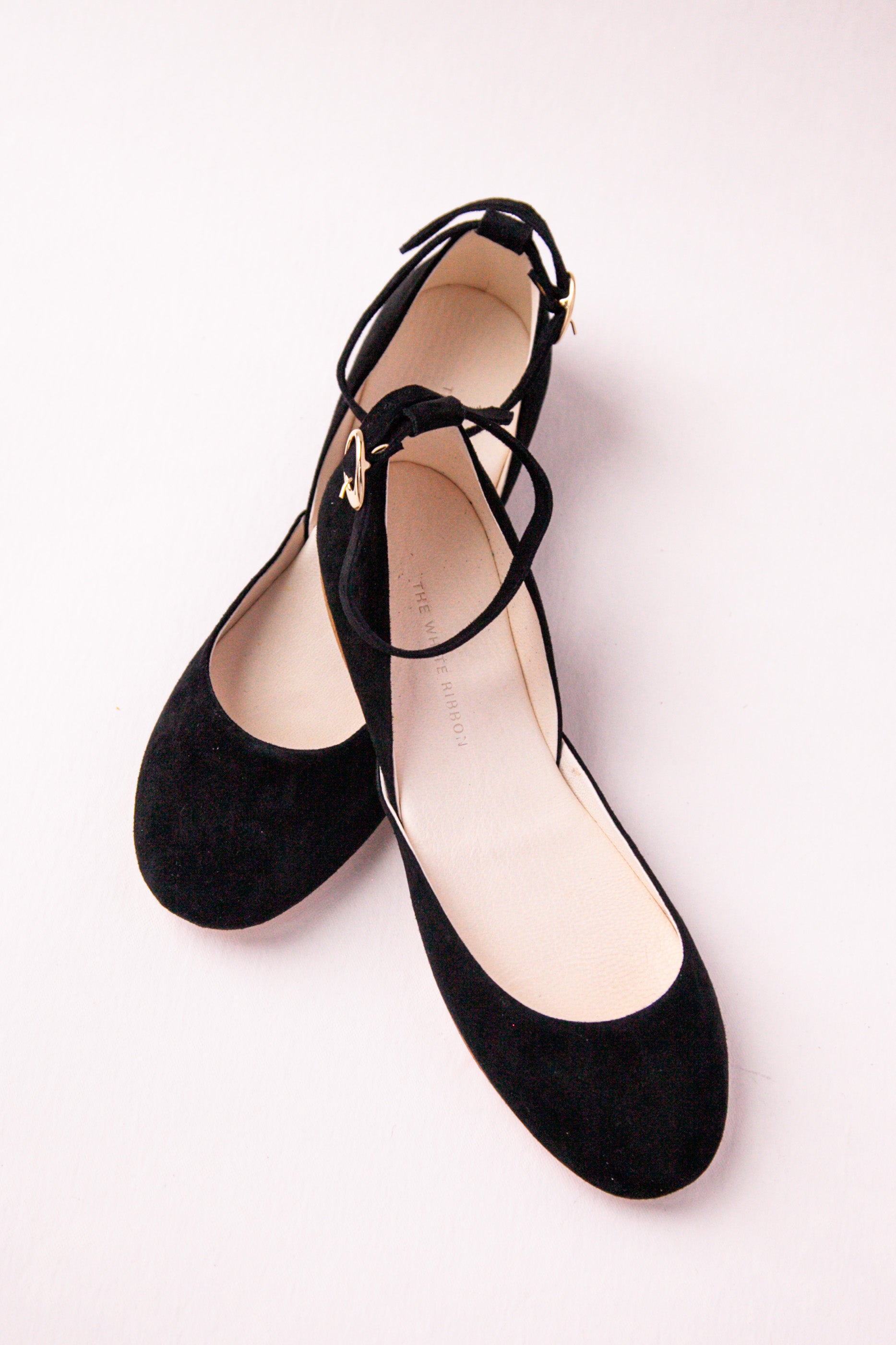 Black Nubuck AVIA Ballet Flats