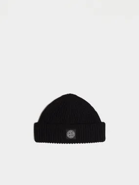 Black Patch Logo Beanie