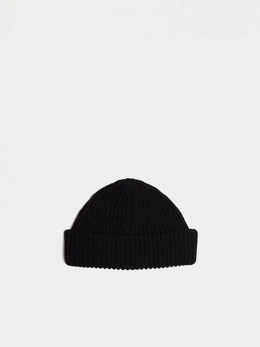 Black Patch Logo Beanie