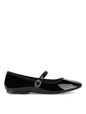 Black Patent Bailey Flats