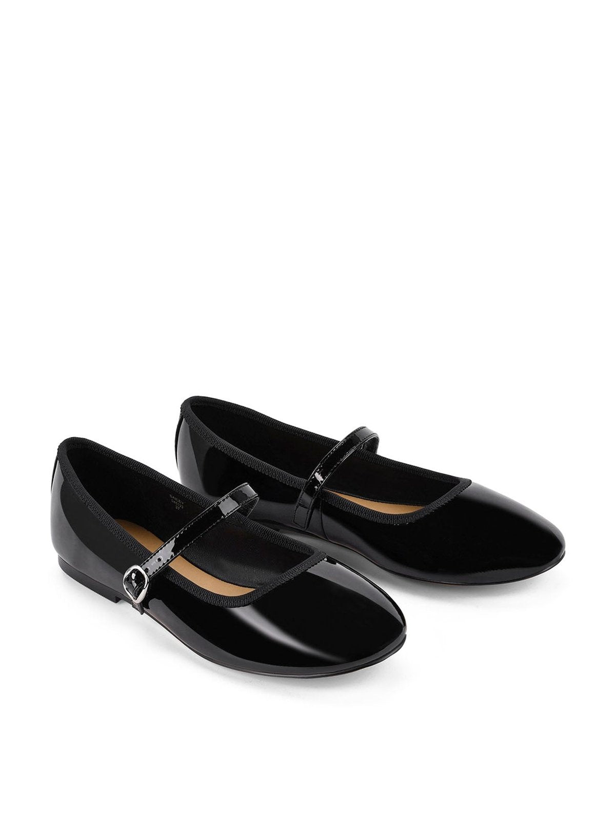 Black Patent Bailey Flats