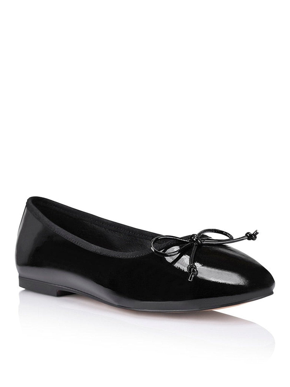 Black Patent Leather Ballet Flats