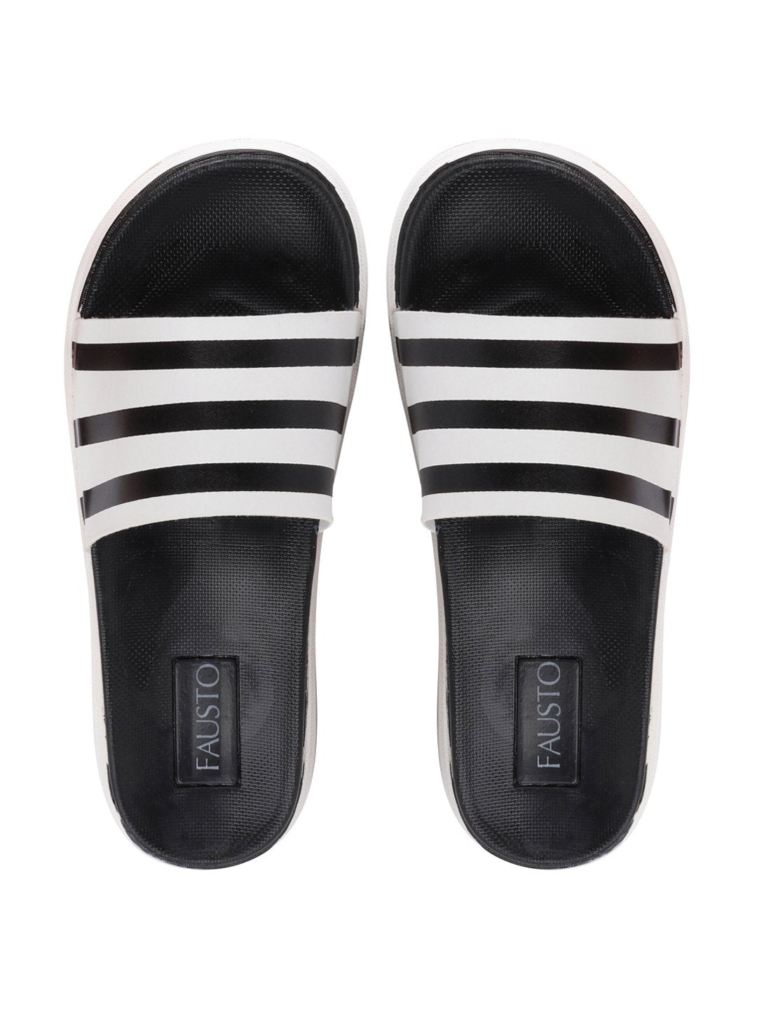 Black Slip-On Flip-Flops for Men