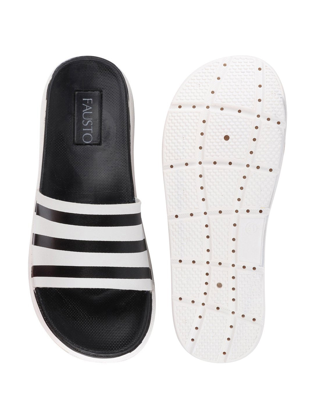 Black Slip-On Flip-Flops for Men