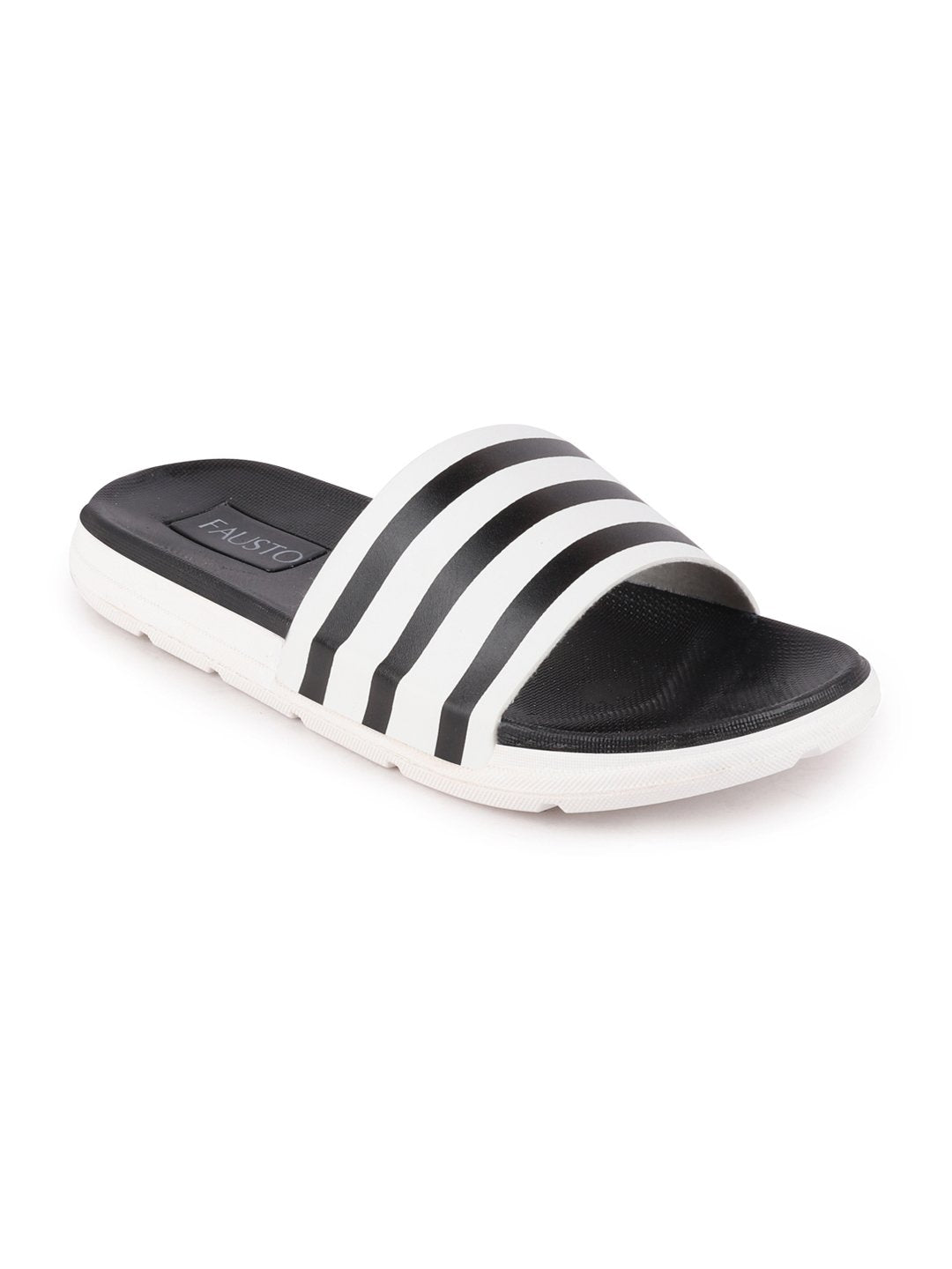 Black Slip-On Flip-Flops for Men