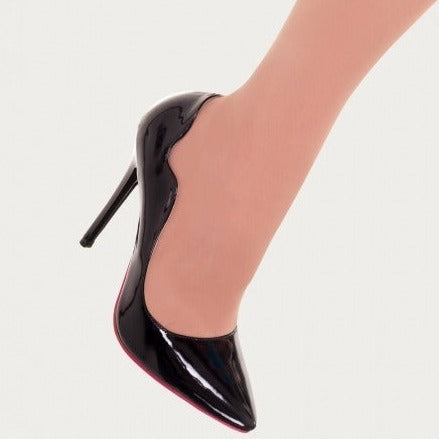 Black stiletto shoes