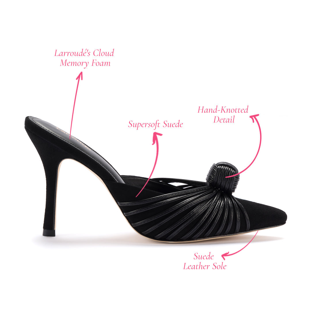 Black Suede Valerie Pump for Women