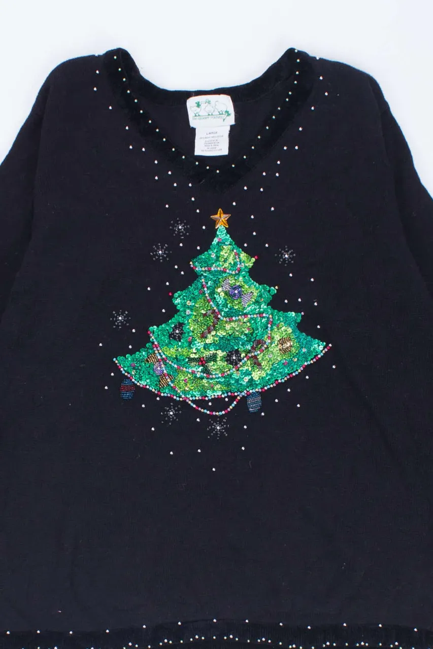 Black Ugly Christmas Pullover - Stylish Holiday Sweater