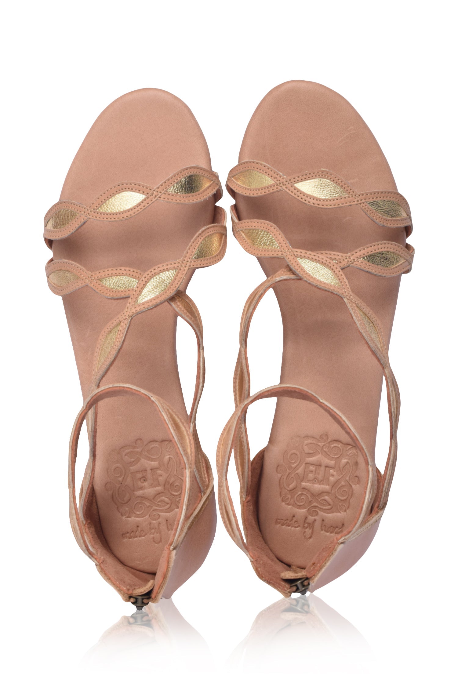 Blossom Leather Sandals -> Leather Blossom Sandals