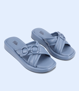 blue women comfort slipper