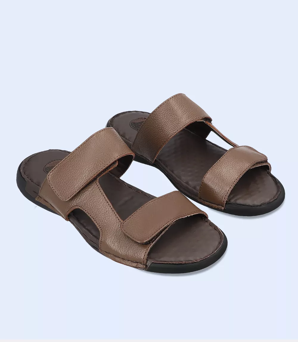 BM4858-KASTANI-Men Comfort Slipper SEO