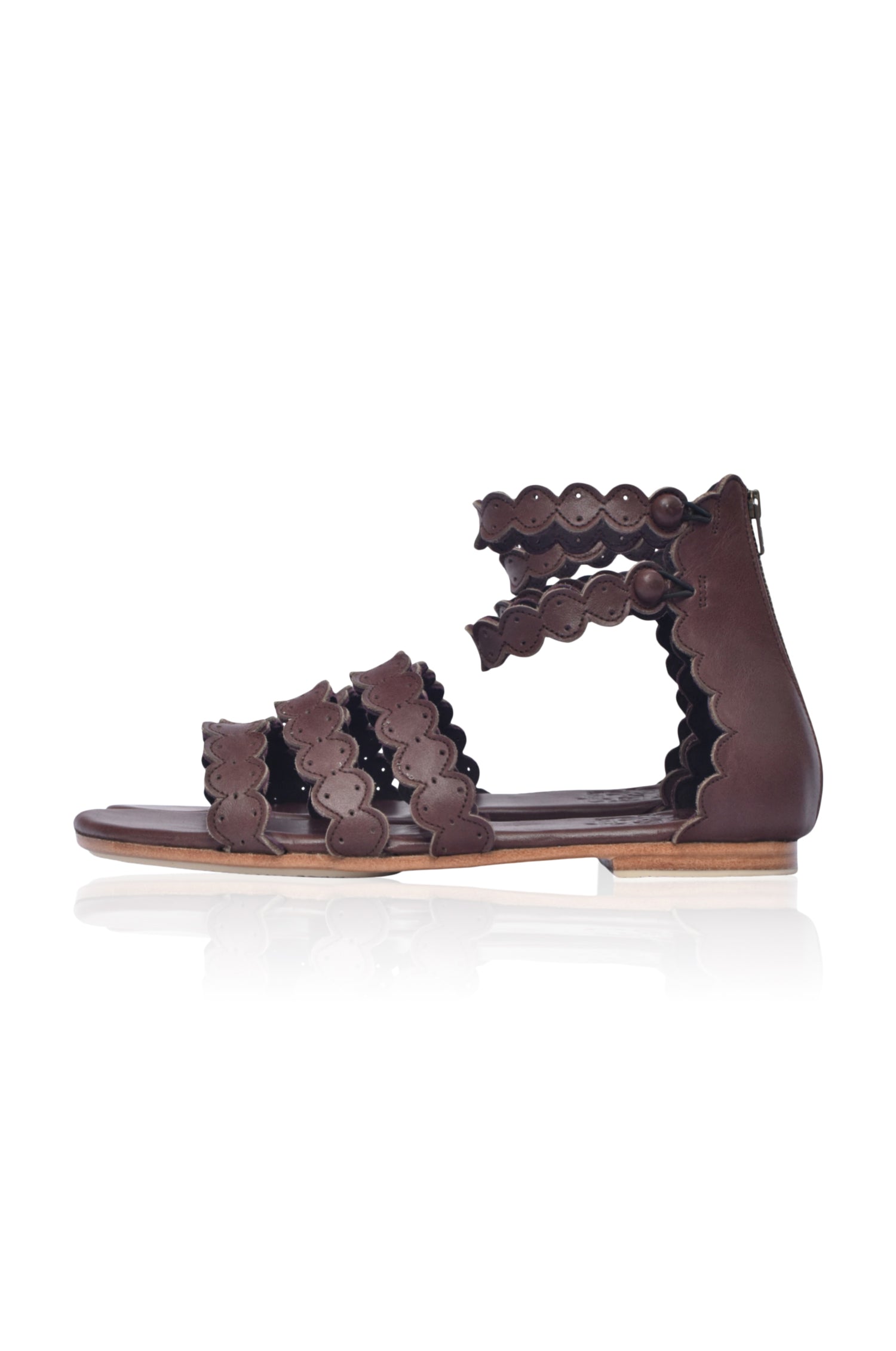 Boho Leather Sandals in Rimini