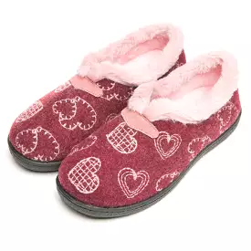 Bordo Plumaflex Memory Foam Ladies Bedroom Slipper Mule 12208