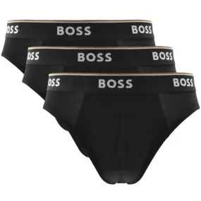 Black 3 Pack Briefs by BOSS Underwear