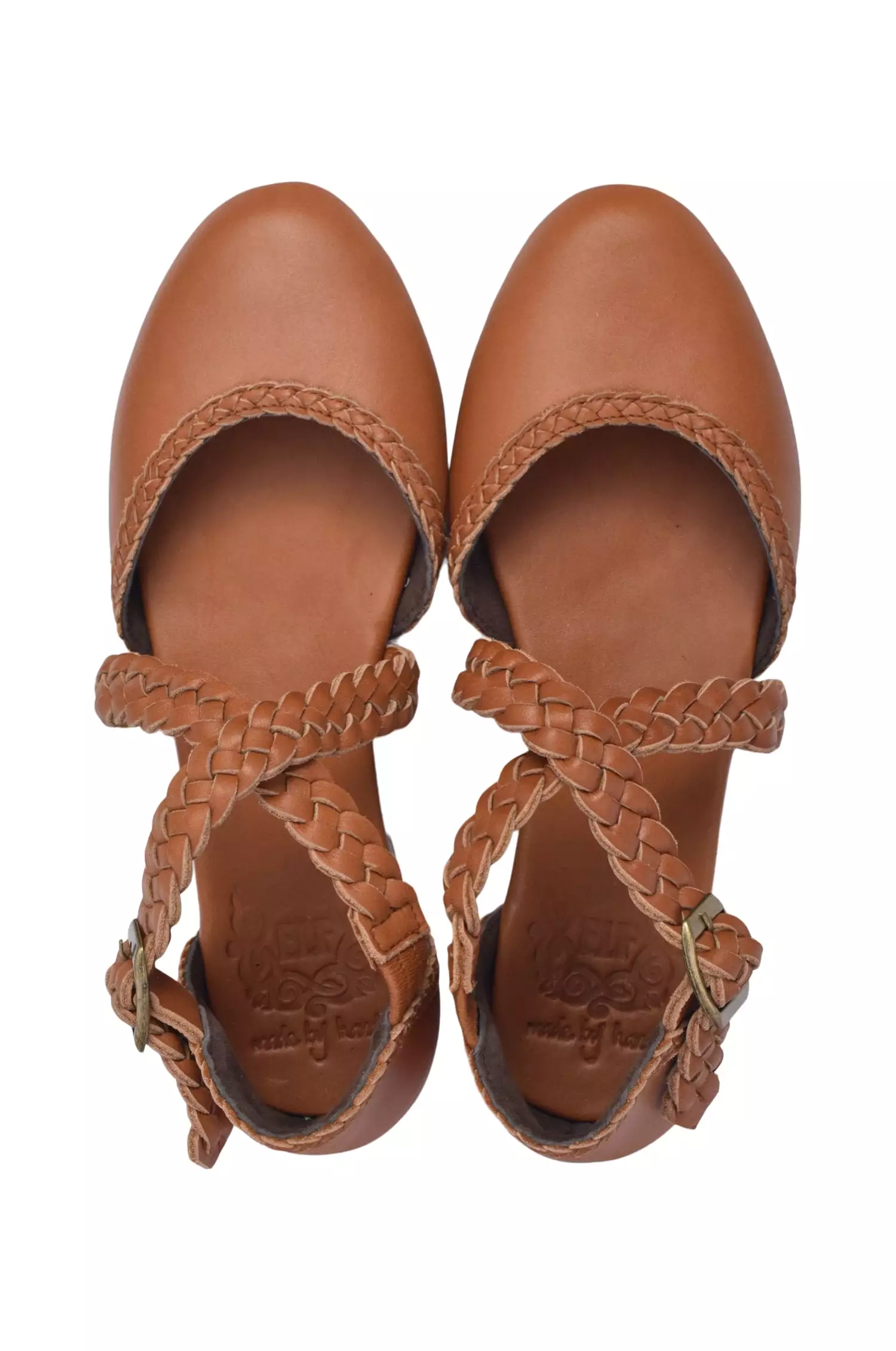 Braided Leather Flats