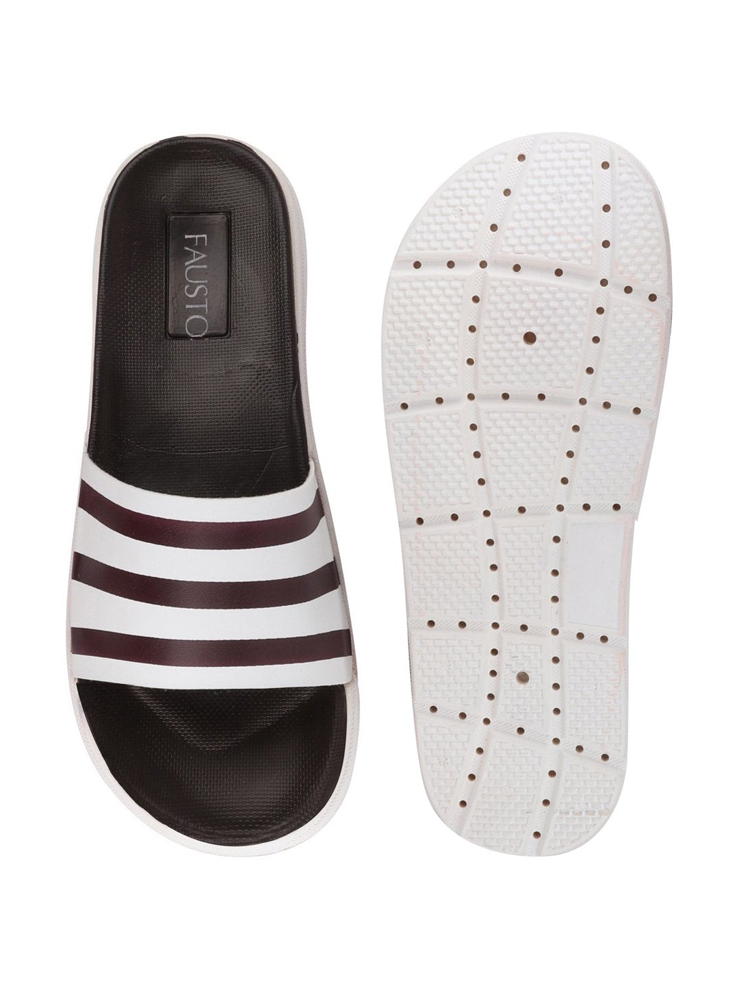 Brown Men's Casual Slip-On Flip-Flops