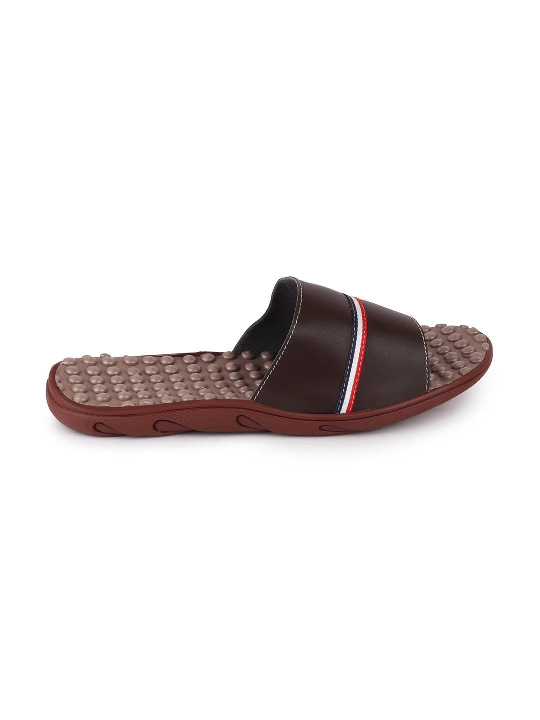 Brown Men's Casual Slip-On Flip-Flops