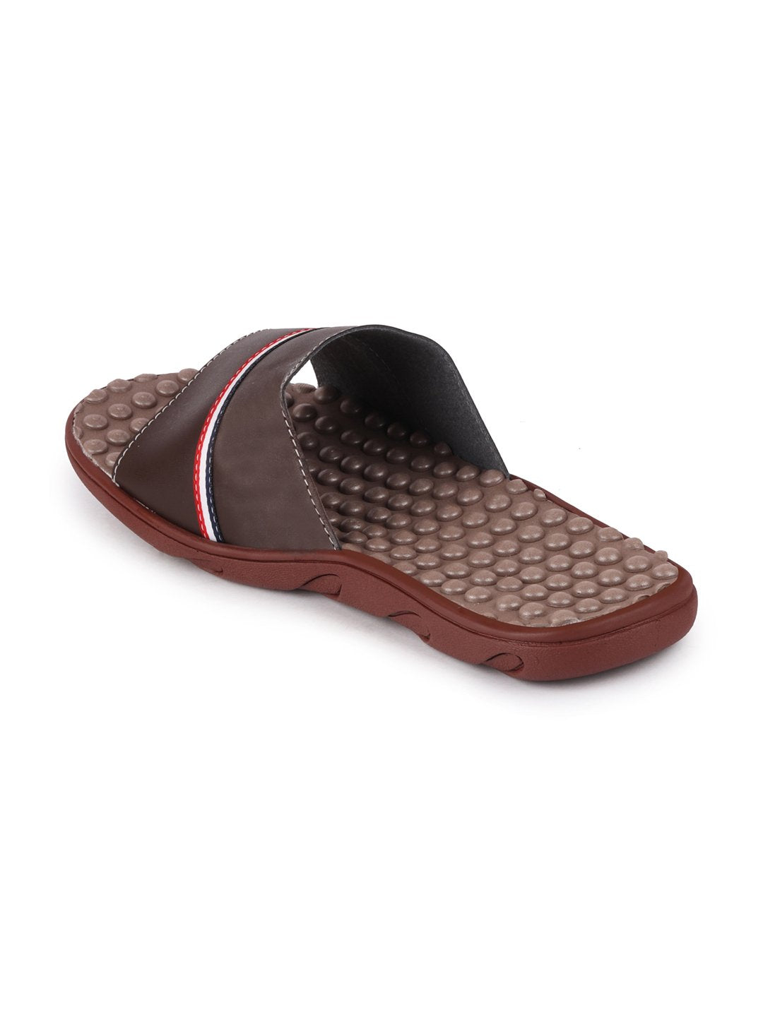 Brown Men's Casual Slip-On Flip-Flops