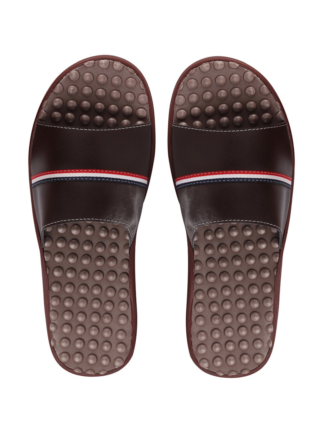 Brown Men's Casual Slip-On Flip-Flops