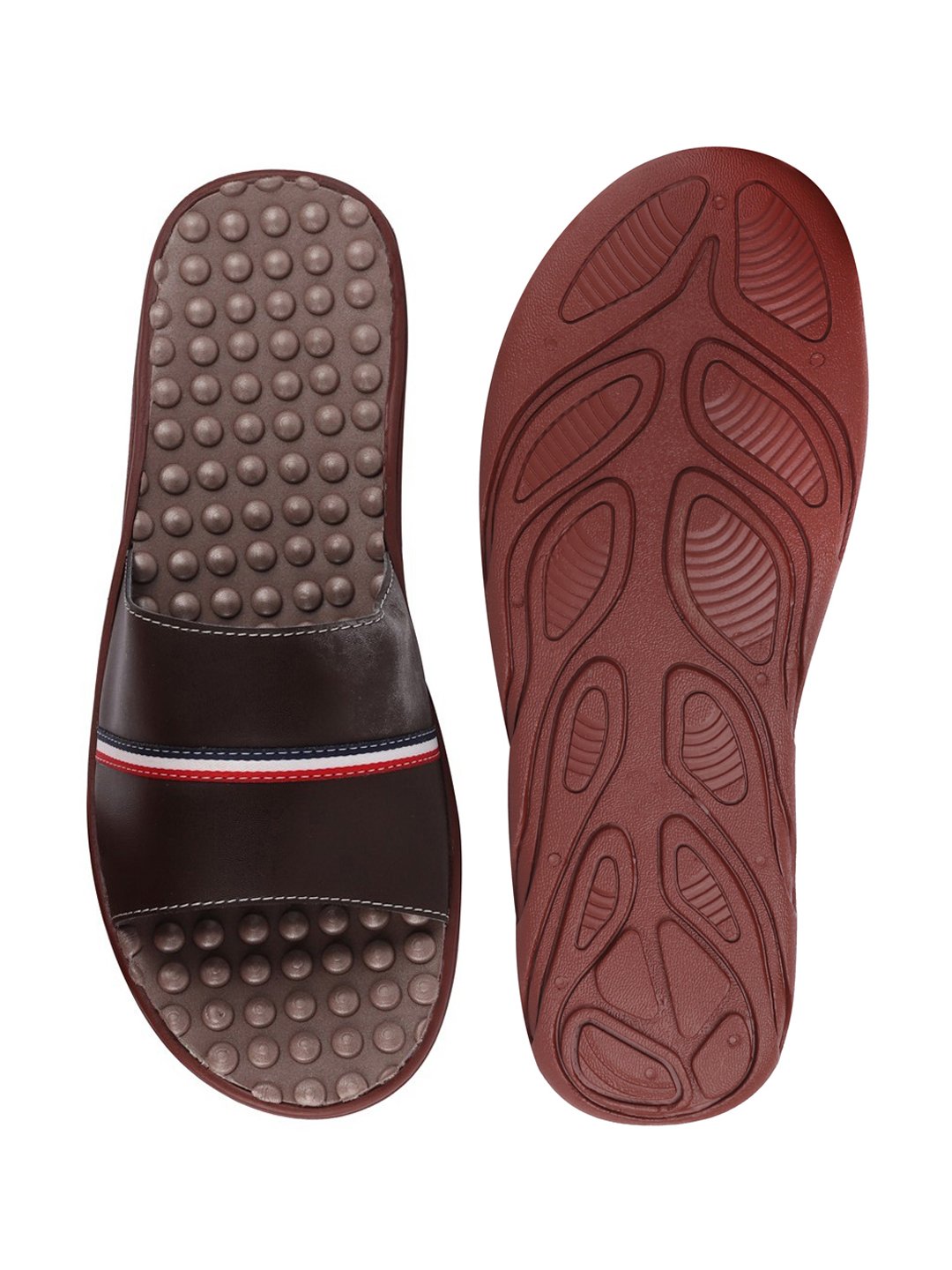 Brown Men's Casual Slip-On Flip-Flops