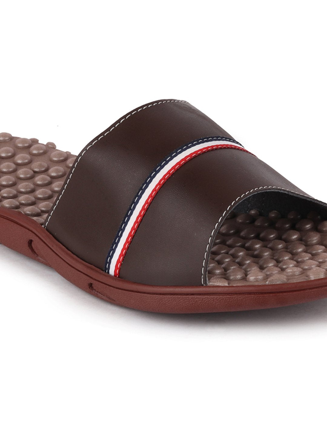 Brown Men's Casual Slip-On Flip-Flops