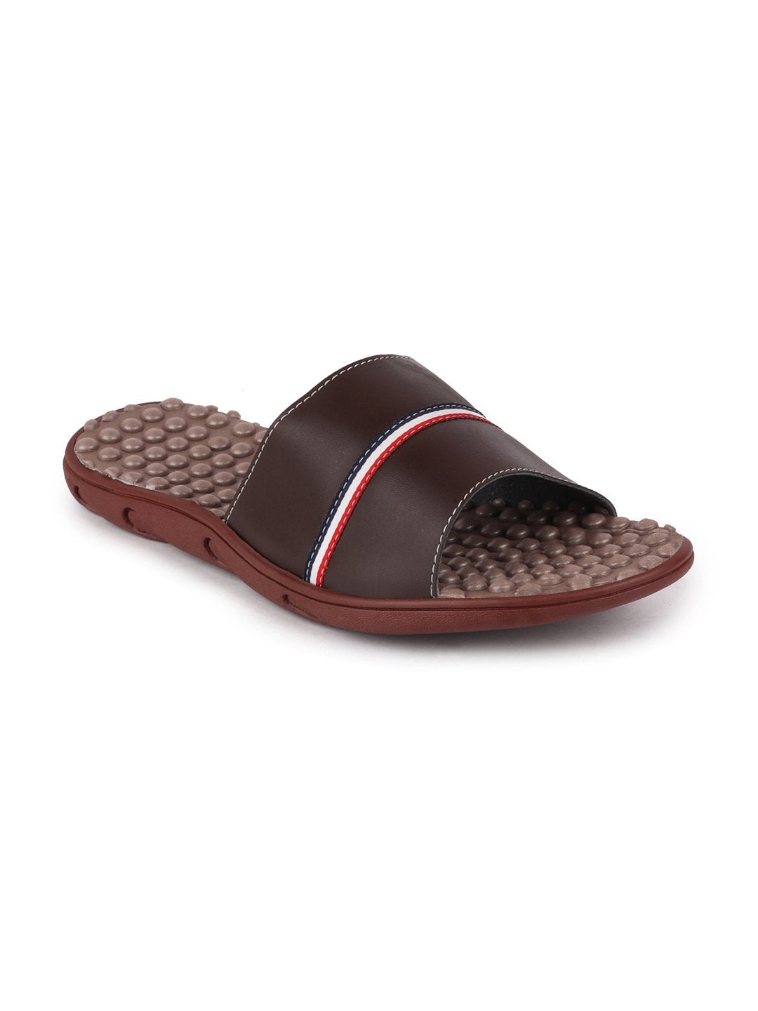 Brown Men's Casual Slip-On Flip-Flops