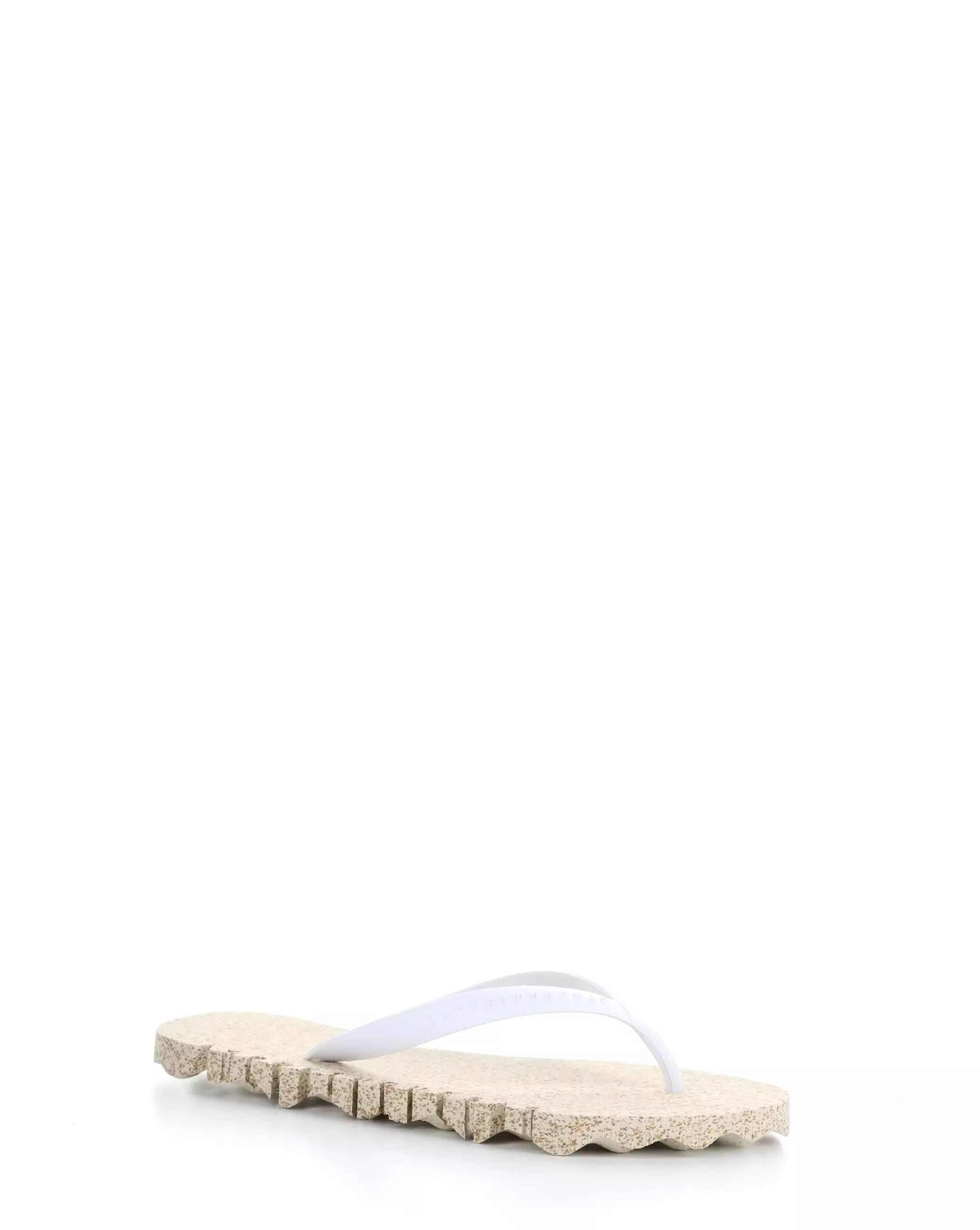 BUMPY125ASP 012 Natural White Beach Flip-Flops