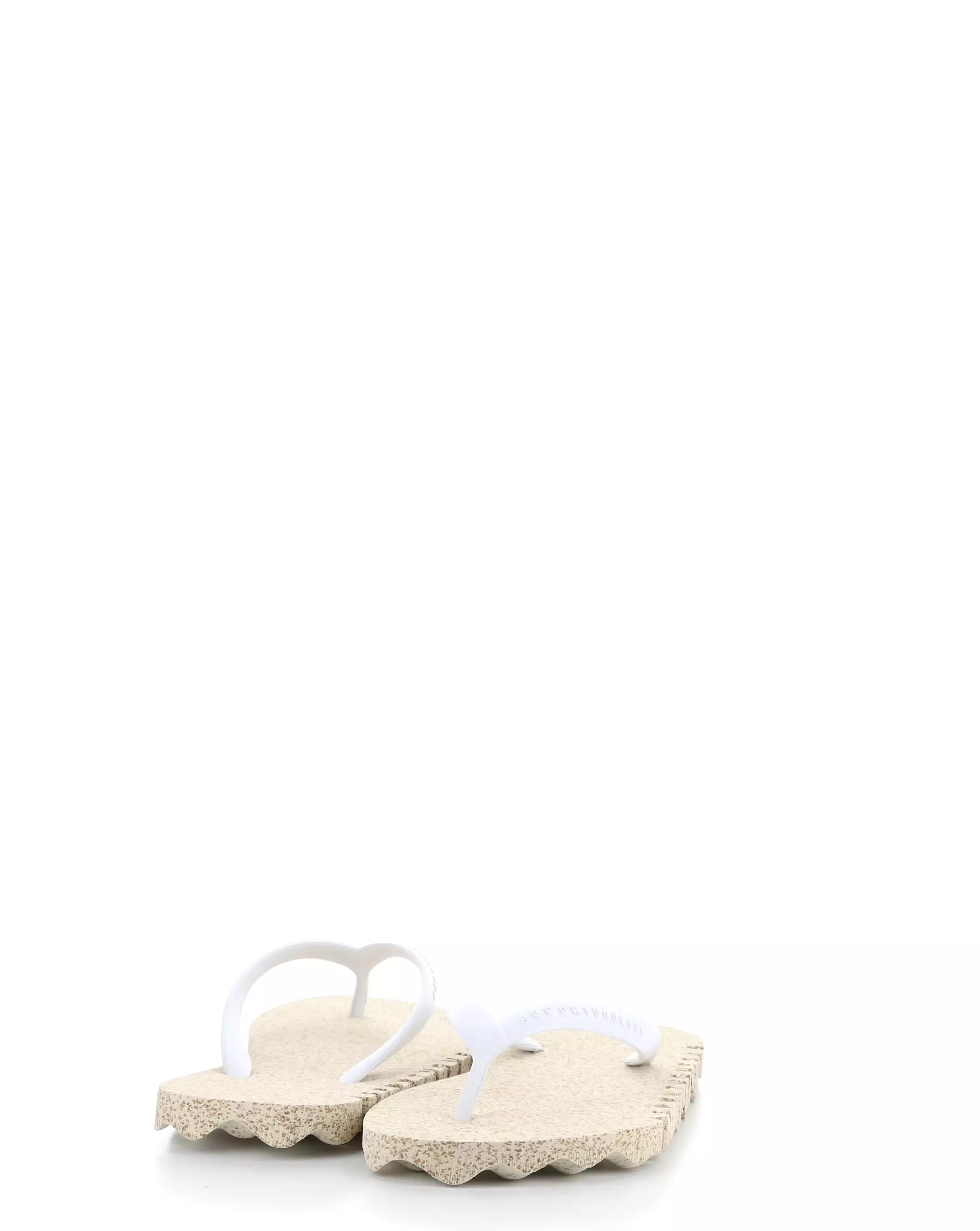 BUMPY125ASP 012 Natural White Beach Flip-Flops