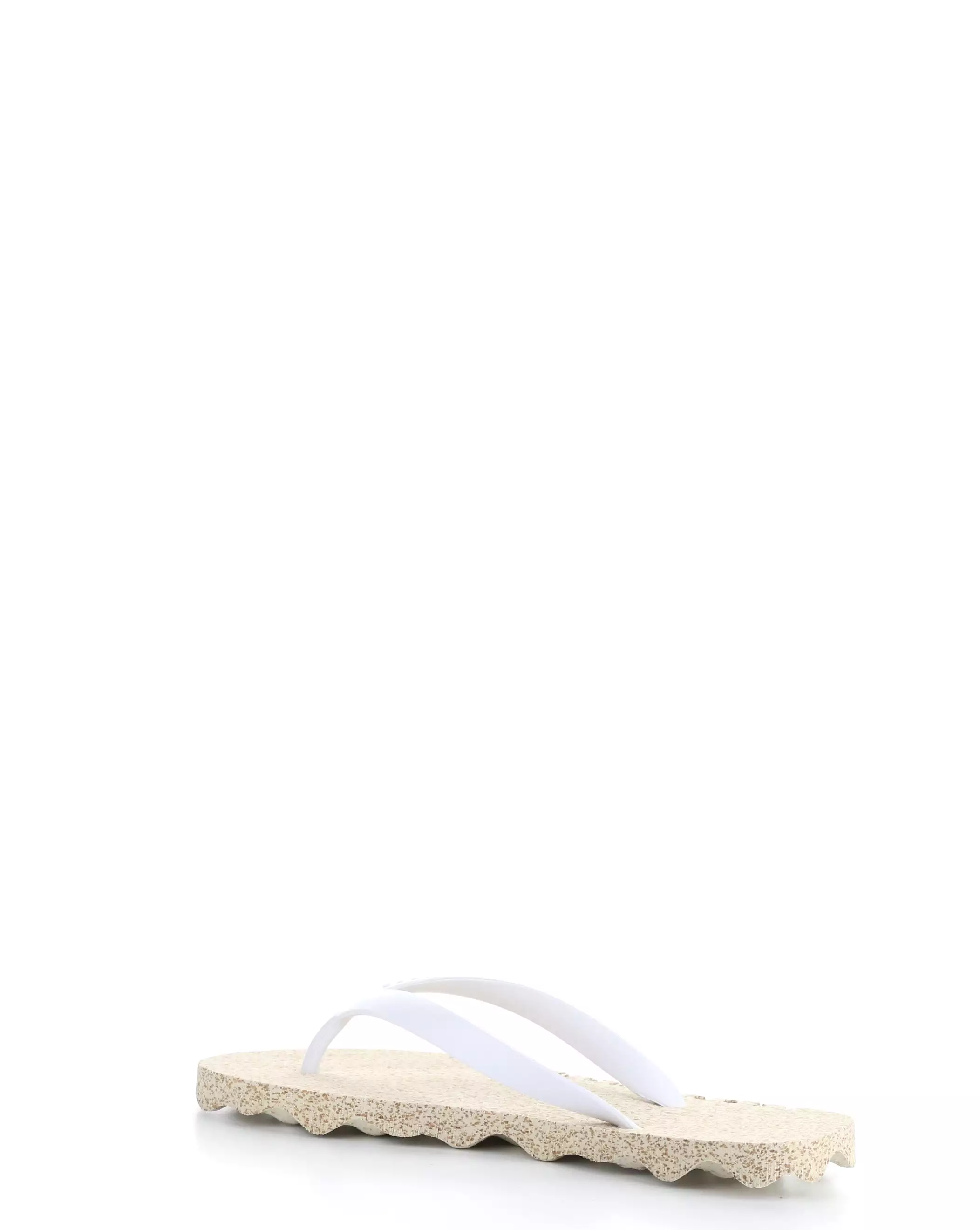 BUMPY125ASP 012 Natural White Beach Flip-Flops