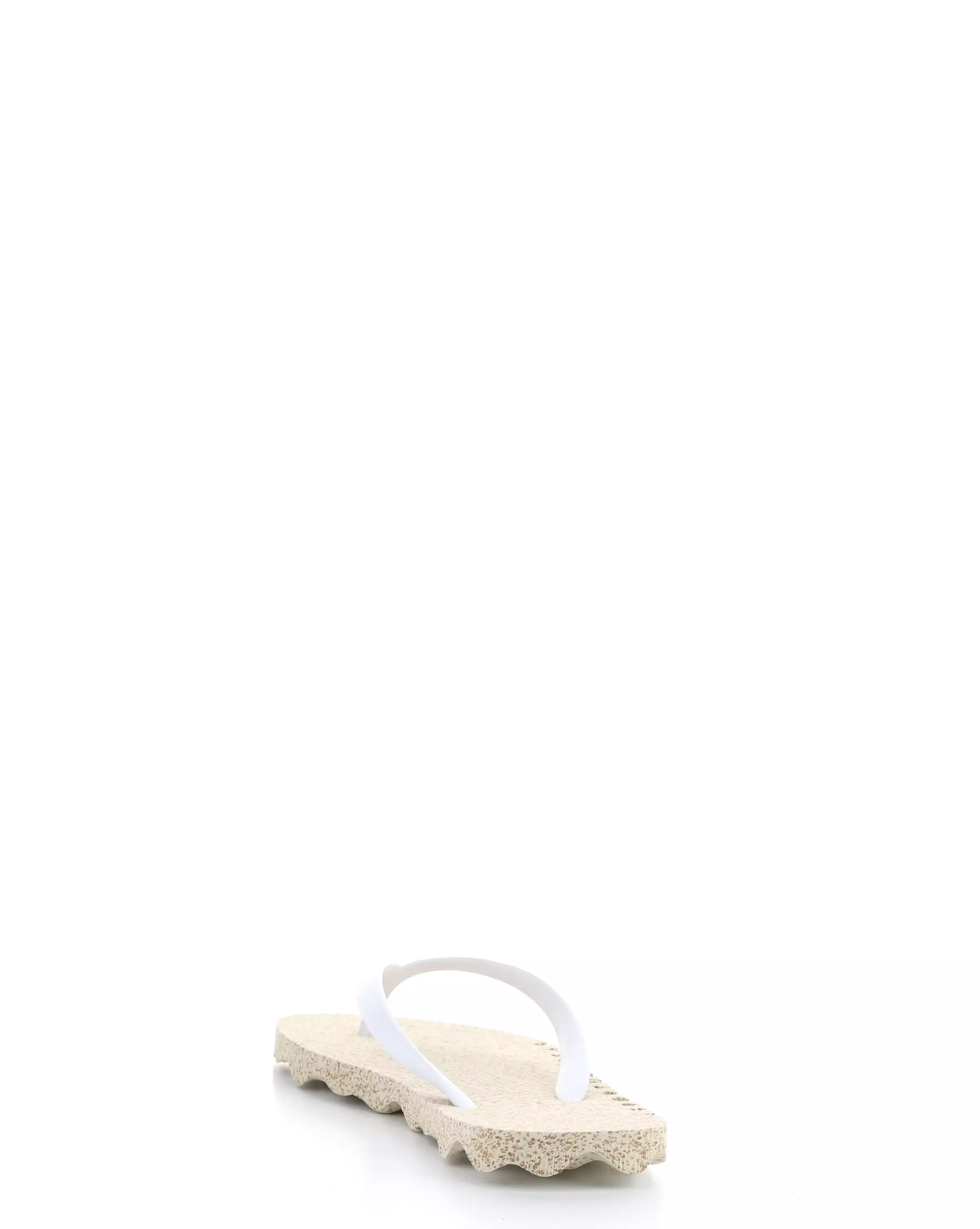 BUMPY125ASP 012 Natural White Beach Flip-Flops