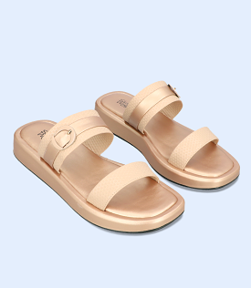 BW7359 Beige Women Comfort Slipper