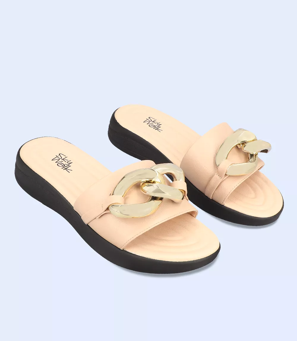 BW7372 Beige Women's Comfort Slipper