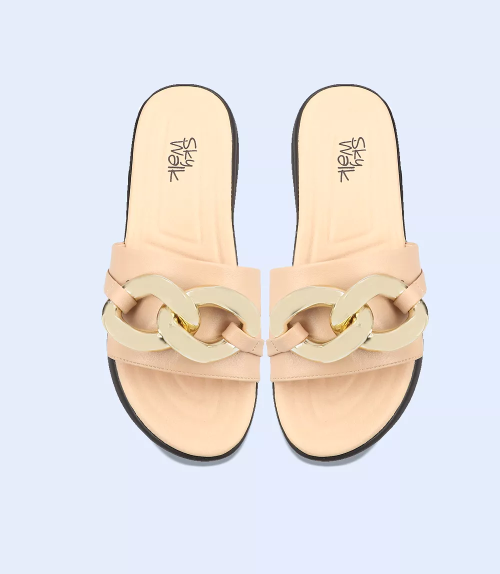 BW7372 Beige Women's Comfort Slipper