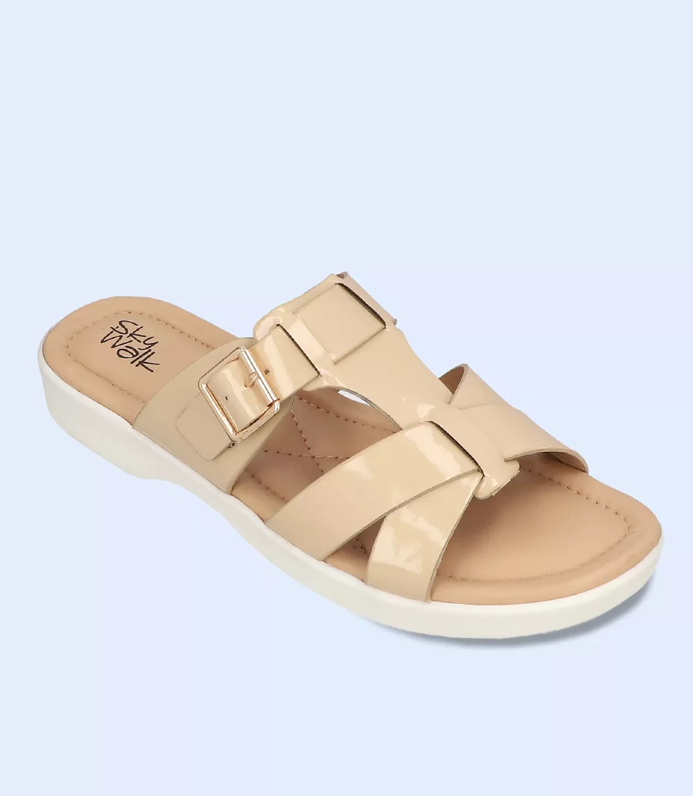 BW7541-Beige Women's Comfort Slipper