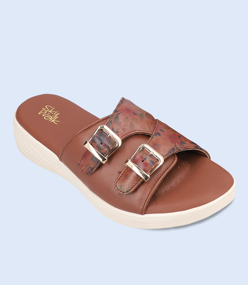 BW7660 Brown Women Comfort Slipper.